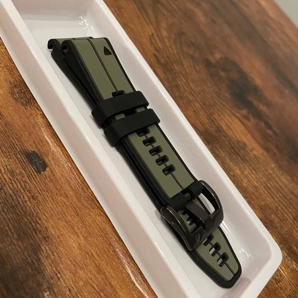 Green and Black Garmin Watch Strap hiking workwear gear